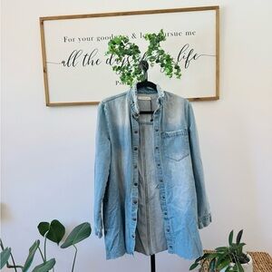 Very cute, distressed denim jacket